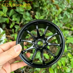 RAYS Metal Wheel RID Aluminum Alloy Simulation Forging Wheel Desktop Ornament (CE28 black)