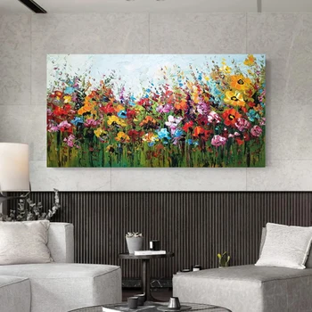 Fiore astratto tela pittura moderna nordica wall art poster stampe immagini per soggiorno decorazione della casa regali
