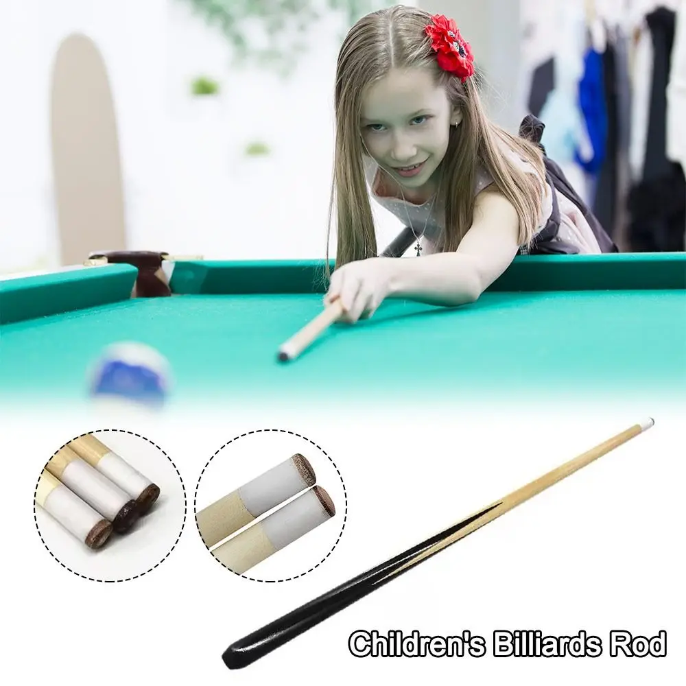 Durable 50cm Billiards Cue Small Wooden Children Kids Billiard Rod Professional Hard Rock Billiard Tool For Girls Boys Beginners