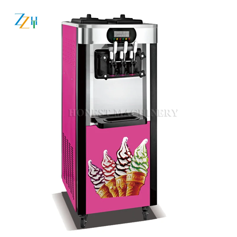 Advanced Structure Soft Ice Cream Machine / Industrial Ice Cream Maker / Ice-Cream Machine compact structure and easy moving portable mini noodle making machine noodle machine pasta machine