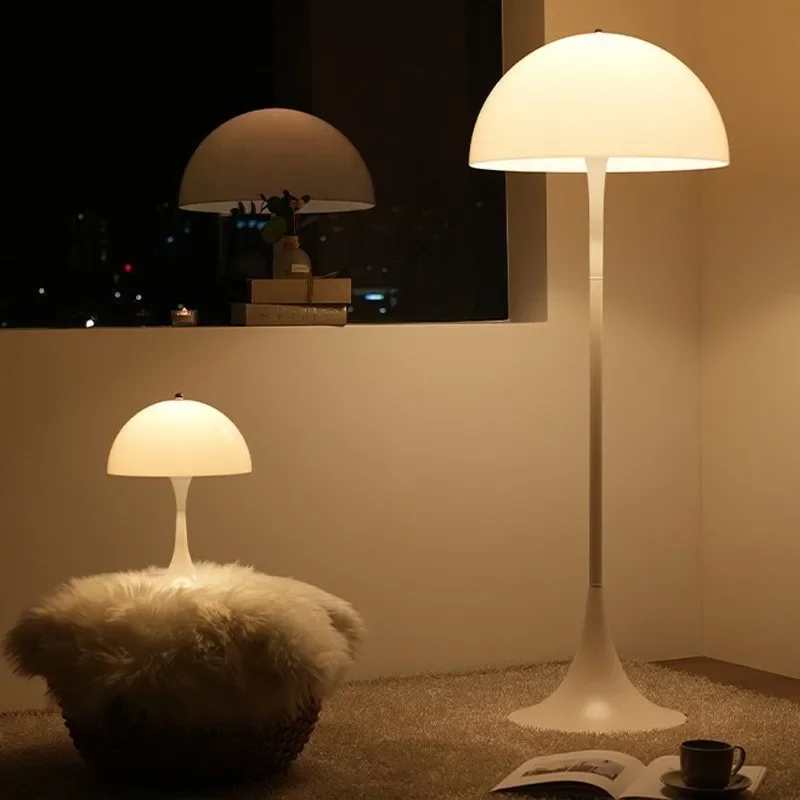 

Mushroom Floor Lamp Modern LED Decoration Illumination for Bedroom Living Rooms White Minimalist Decor Study Reading Stand Light