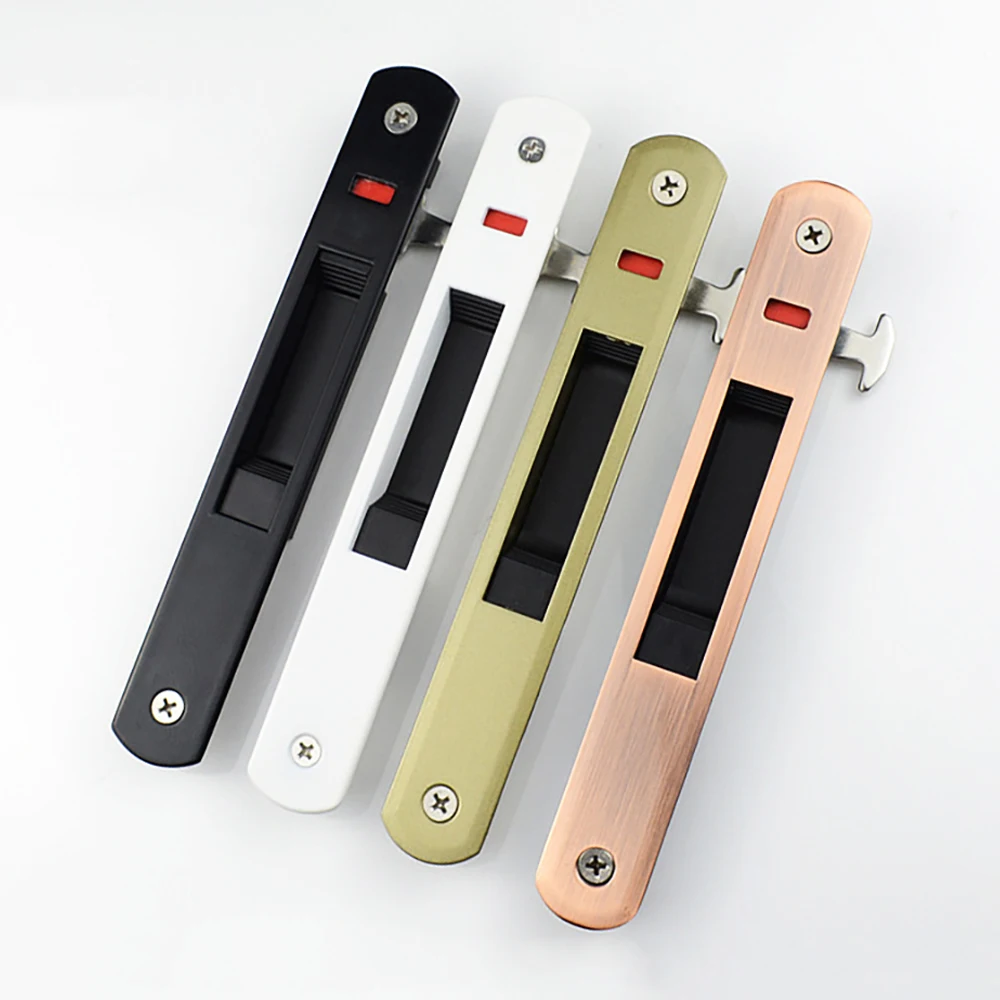 Sliding door lock hook lock sliding door single-sided aluminum alloy glass strip window buckle 90 hook