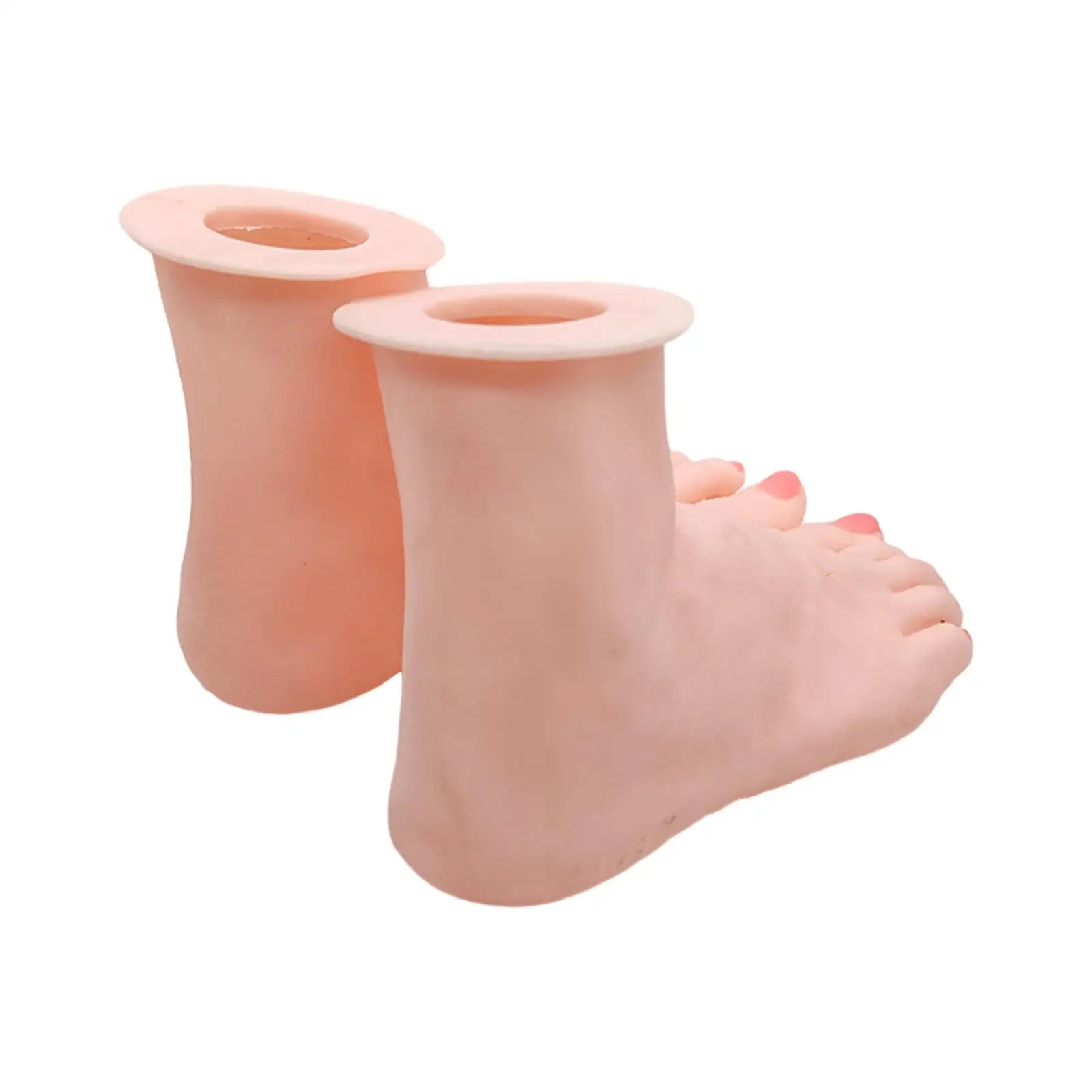 Women Mannequin Feet Display Silicone Foot Model Ankle Bracelet Shoes Sock Display for Short Stocking Home Chains Jewelry Retail