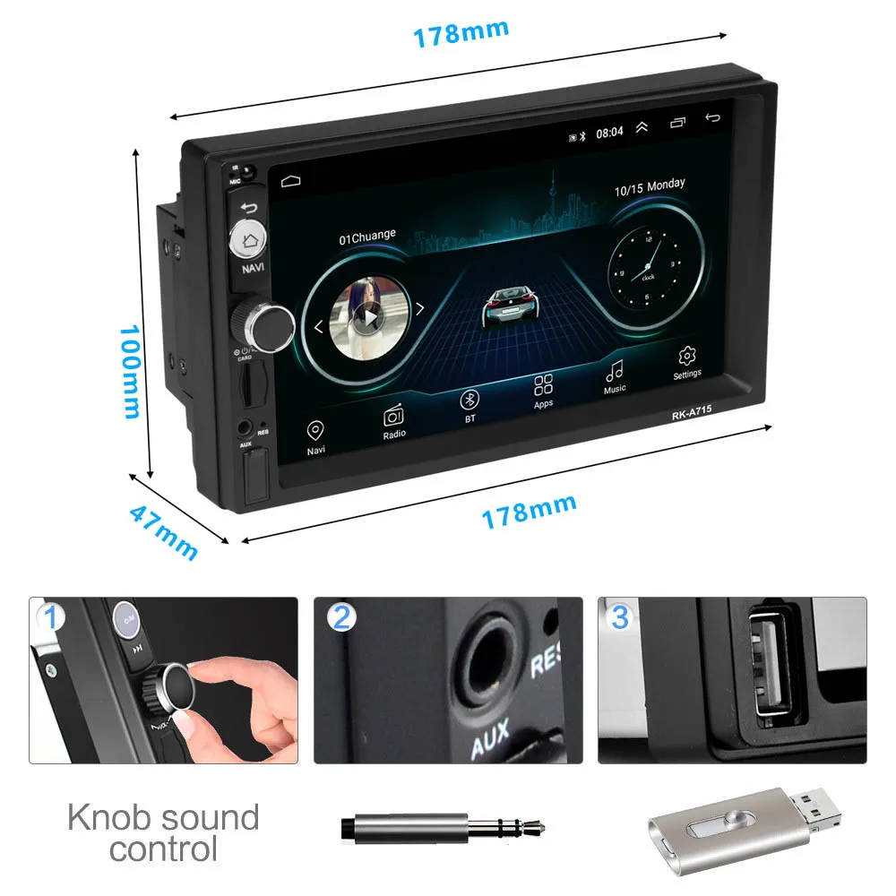 2 Din Android Car Radio for Fiat Croma 2005 - 2012 7