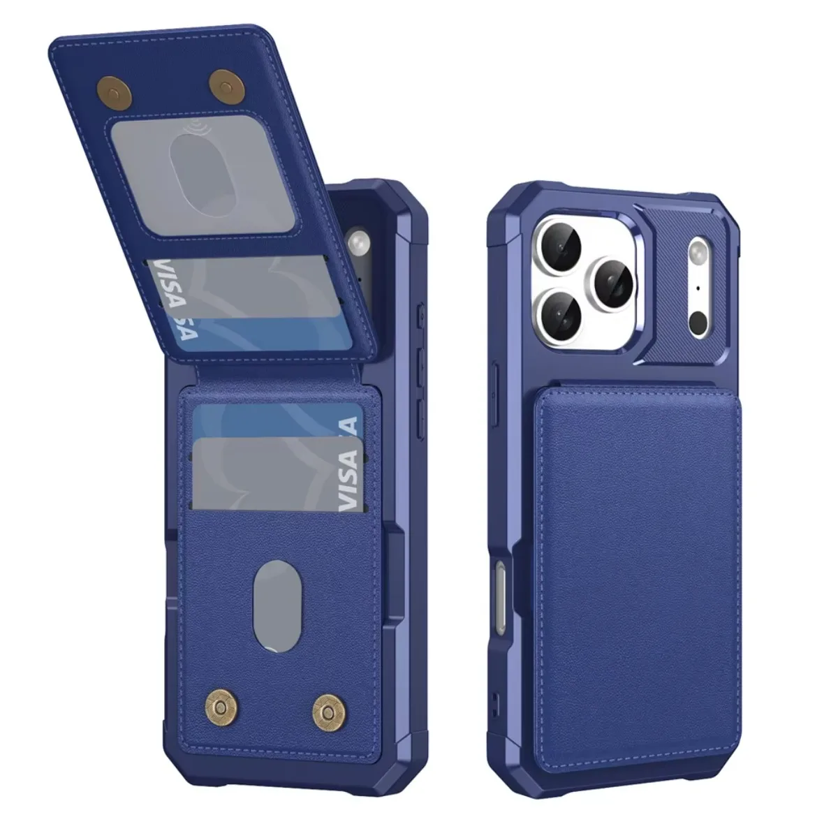 Premium PU Leather Flip Phone Case with Wallet Card Holder and Bracket - Soft TPU Back Cover