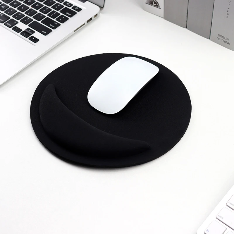 Round Mouse Pad With Wrist Support Creative Solid Color Mouse Wrist Rest Comfortable EVA Wristband Mat For Pc Computer Laptop