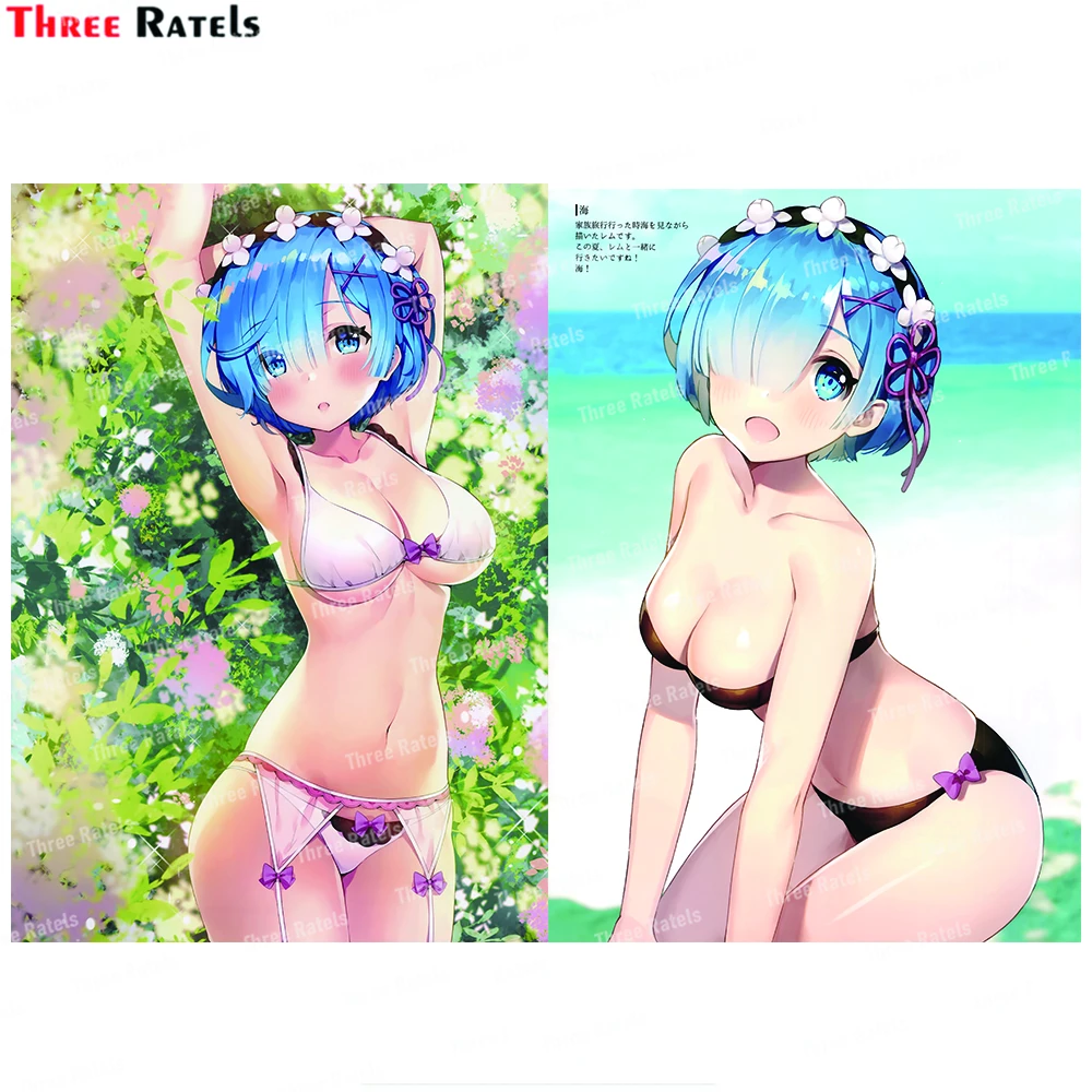 

Наклейки и наклейки на стену унитаза Three Ratels H876 Rem Re Zero Kara Hajimeru Isekai Seikatsu