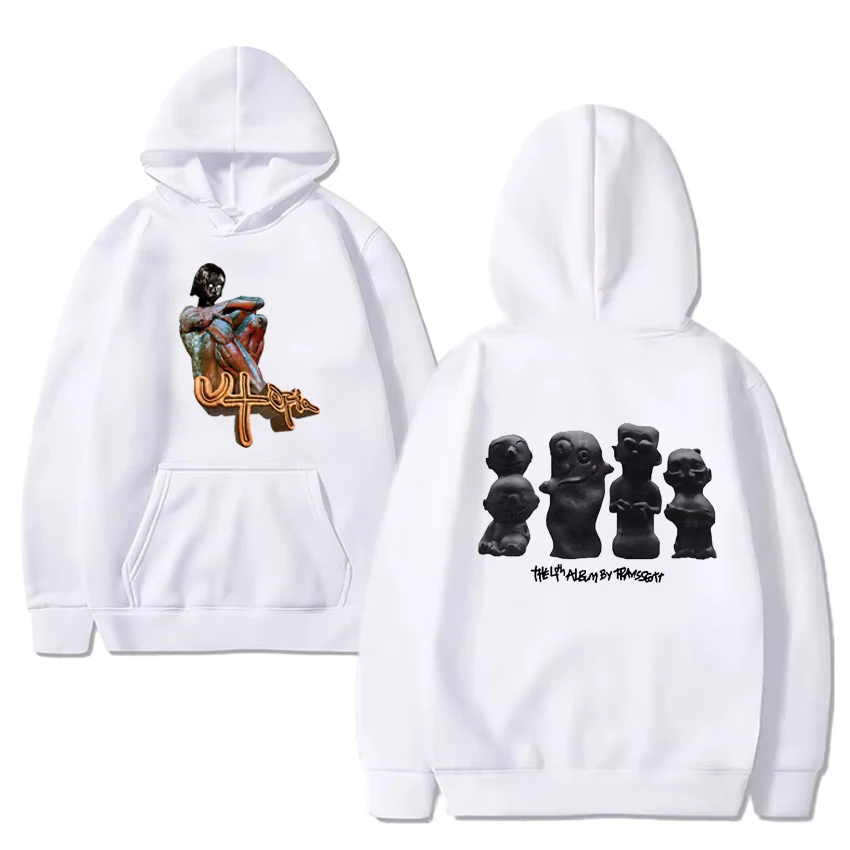2024 Rapper Cactus Jack Utopia Album Print Hoodie Men Women Gothic harajuku Sweatshirt Vintage Casual Oversized Fleece Hoodies