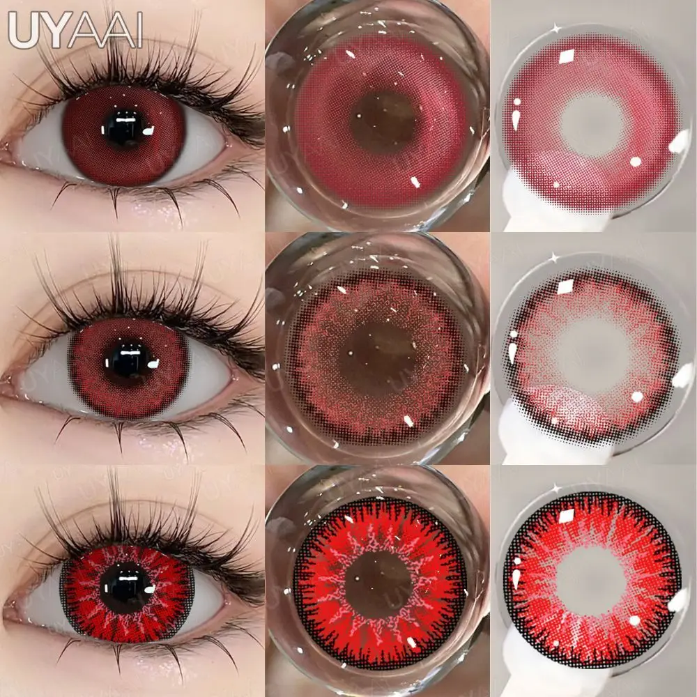 Red Eyes Fashion Contacts - Yearly Soft Lenses