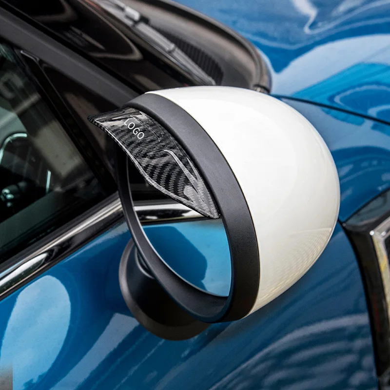 Car Rear View Mirror Rain Eyebrow Rain Shield Sun Visor Side Mirror Cover Accessories For MINI COOPER