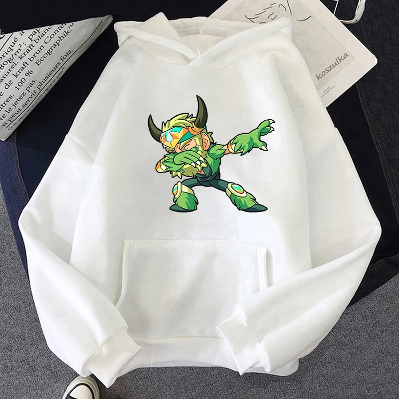 Game Brawlhalla Cartoon Print Hoodies Roupas Femininas Winter Fleece Women/Men Sudaderas Para Mujer Kawaii Girls Clothing Warm