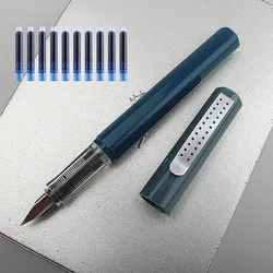 Jinhao lot Colourful Ink Sac Fountain Pen set Fountain Pen Ink Cartridges Refills Blue Black Drawing School Office Supplies