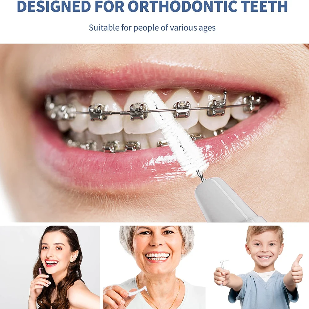 

L Shape Push-Pull Interdental Brush Orthodontic Toothpick Teeth Whitening Tooth Pick ToothBrush Oral Hygiene Care зубочистки