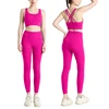 61593-ed0b08.jpg 2024 New 2 Piece Yoga Clothes Women's Tracksuit Quick Dry Set Breathable Fitness Suit Fitness Clothing Sports Bra Leggings Suit