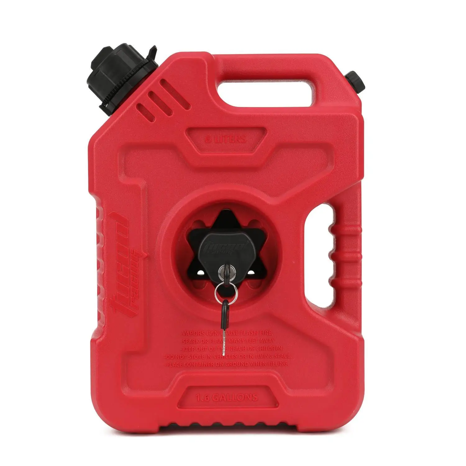 Tucool Racing 6L Gas Tank-Fits Most Cars, SUVs, and Motorcycles with Bracket Lock