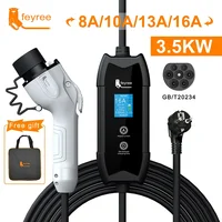 feyree EV Portable Charger Type2 / GB/T Plug Connector 16A 1Phase 3.5KW Type1 3.5m Wallbox Charging Station for Electric Vehicle - Image 3