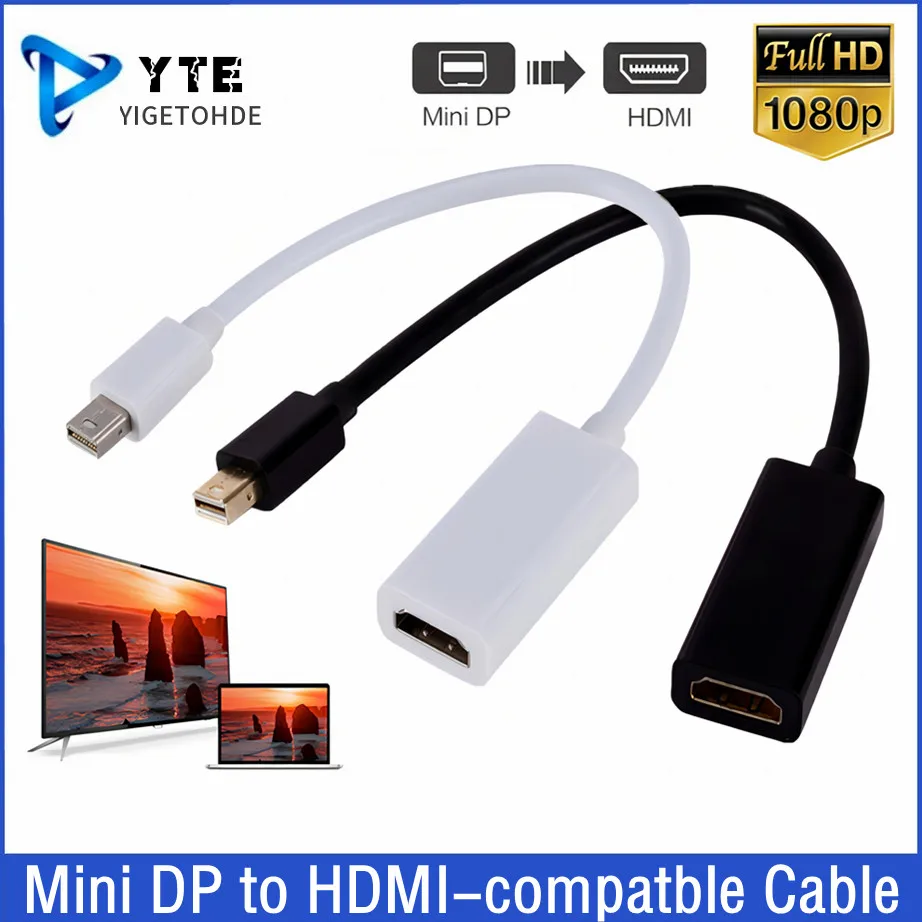 Adattatore Mini Thunderbolt A Hdmi Compatibile 1080P Mini Display Port Convertitore Da Dp A Hdmi-Compatibile Per Apple Mac Macbook Pro Air