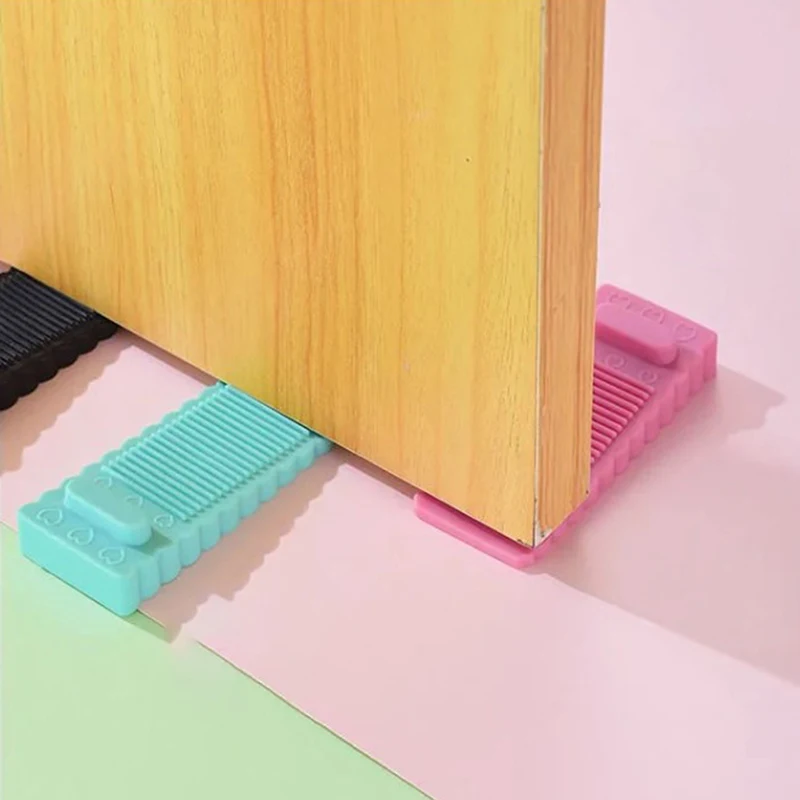 1 Pcs Silicone Safety Door Stop Stoppers Block Wedge Doorstops Door Stopper Home Office Rear Anti-collision Retainer