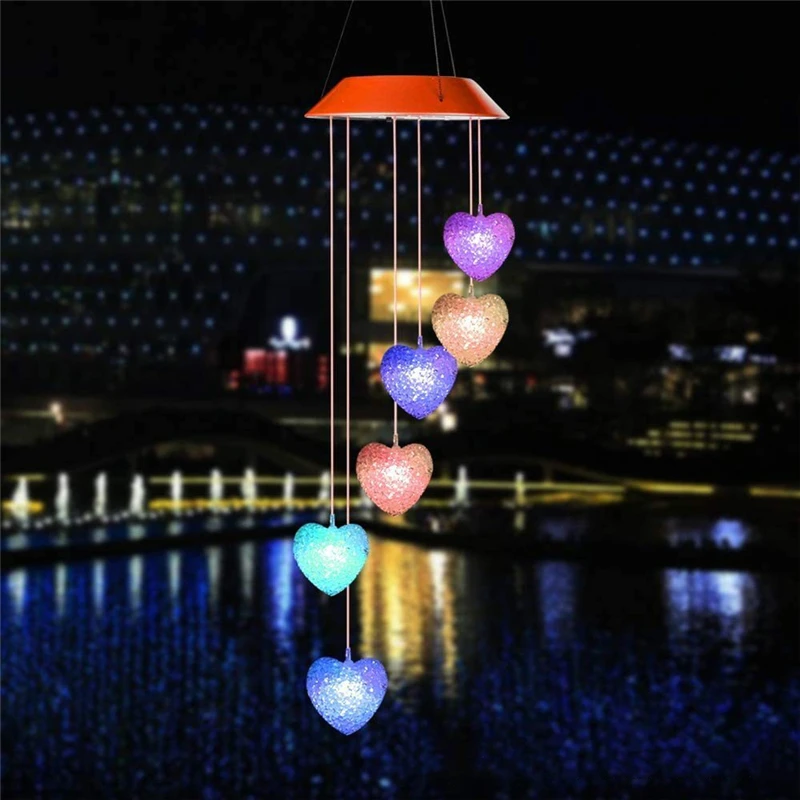 Solar Light Outdoor Powered LED Wind Chime IP65 Butterfly Hummingbird Lawn Lamp For Garden Decor Solar Garden Light Outdoor outdoor fence lights Solar Lamps