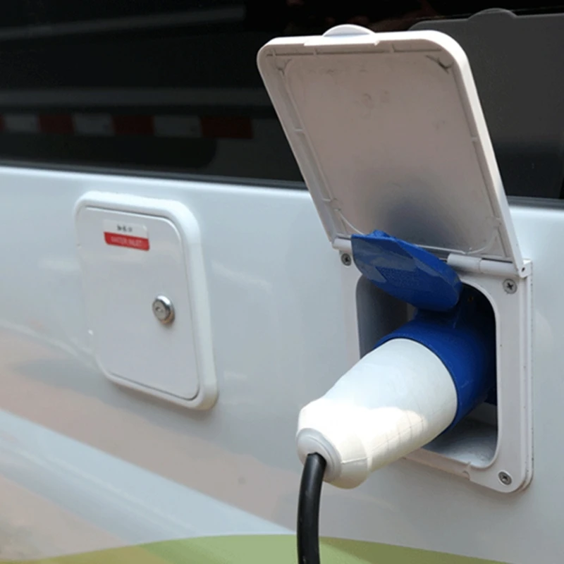 Enchufe De Alimentación Externa Para Autocaravana, Accorios Para Autocaravana, Interfaz De Alimentación Externa, 32A, Caja De Alimentación Externa Impermeable, Color Negro, Ca, 220V-240V