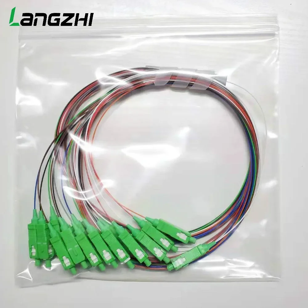 10 pieces SC APC Single Mode Fiber Optical FTTH 0.9mm Mini PLC Splitter 1x16 SC APC Single Mode Fiber Optical PLC Splitter