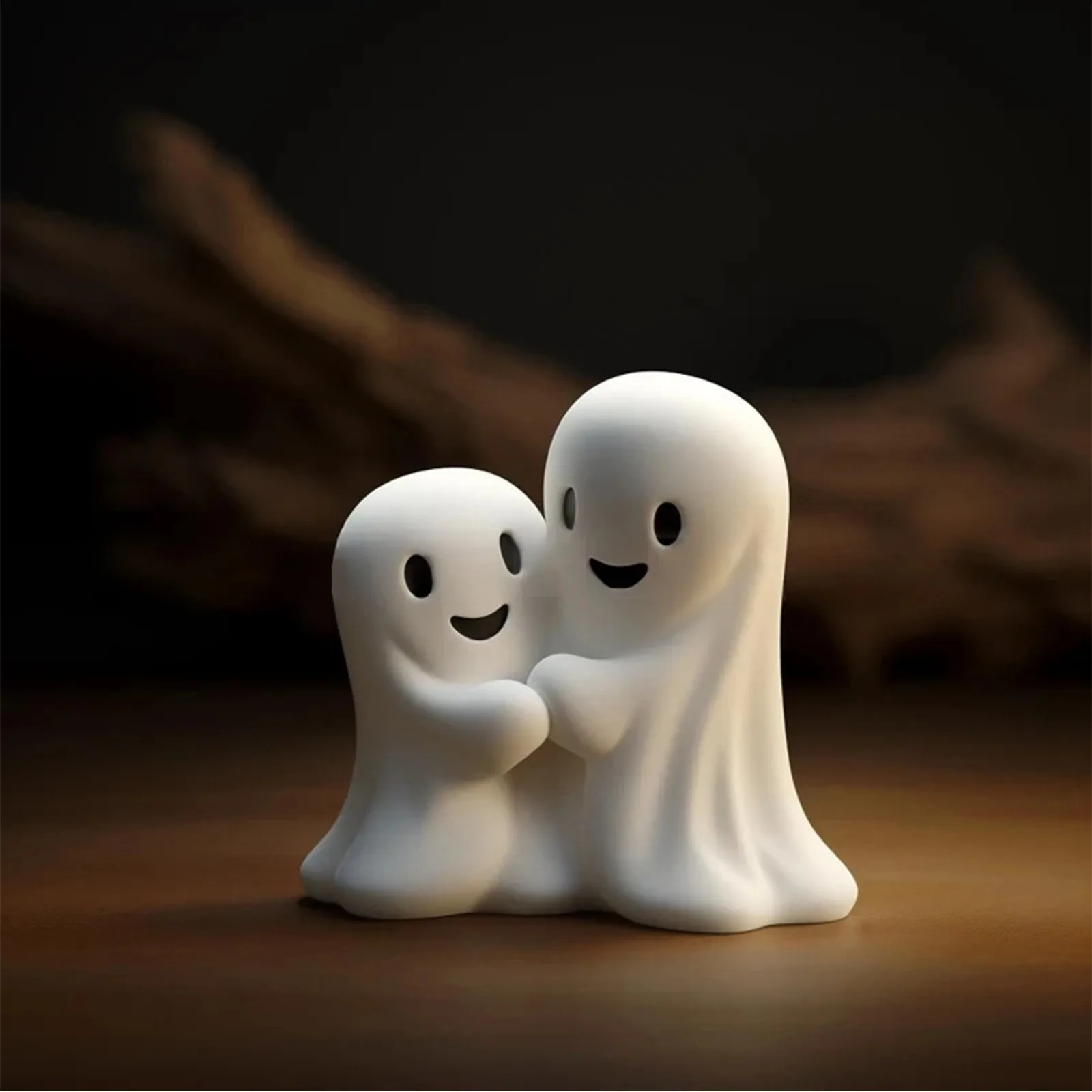 Halloween Resin Ghost Miniature Ornaments Desktop Decorations_voghion.com