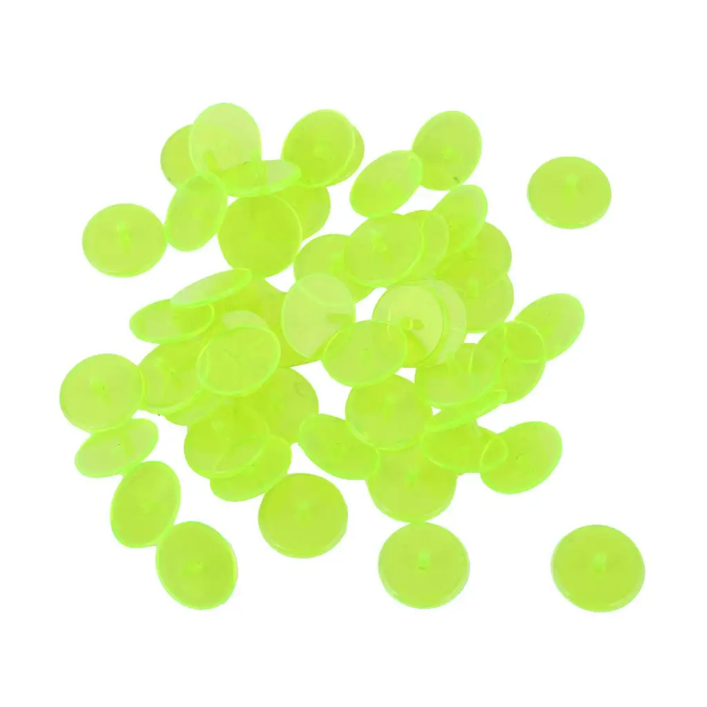 50 Pieces / Piece Plastic Round Transparent Golf Ball Marker-