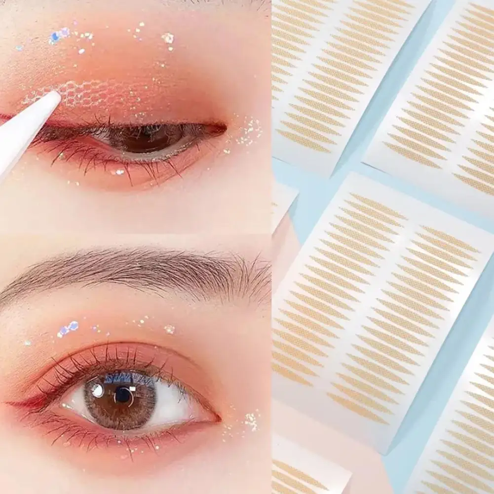 Gauze Lace Invisible Double-fold Eyelid Sticker Natural Self-adhesive Eyelid Tape Sticker Eye Beauty Make Up Tools 120pcs/600pcs double fold eyelid tape