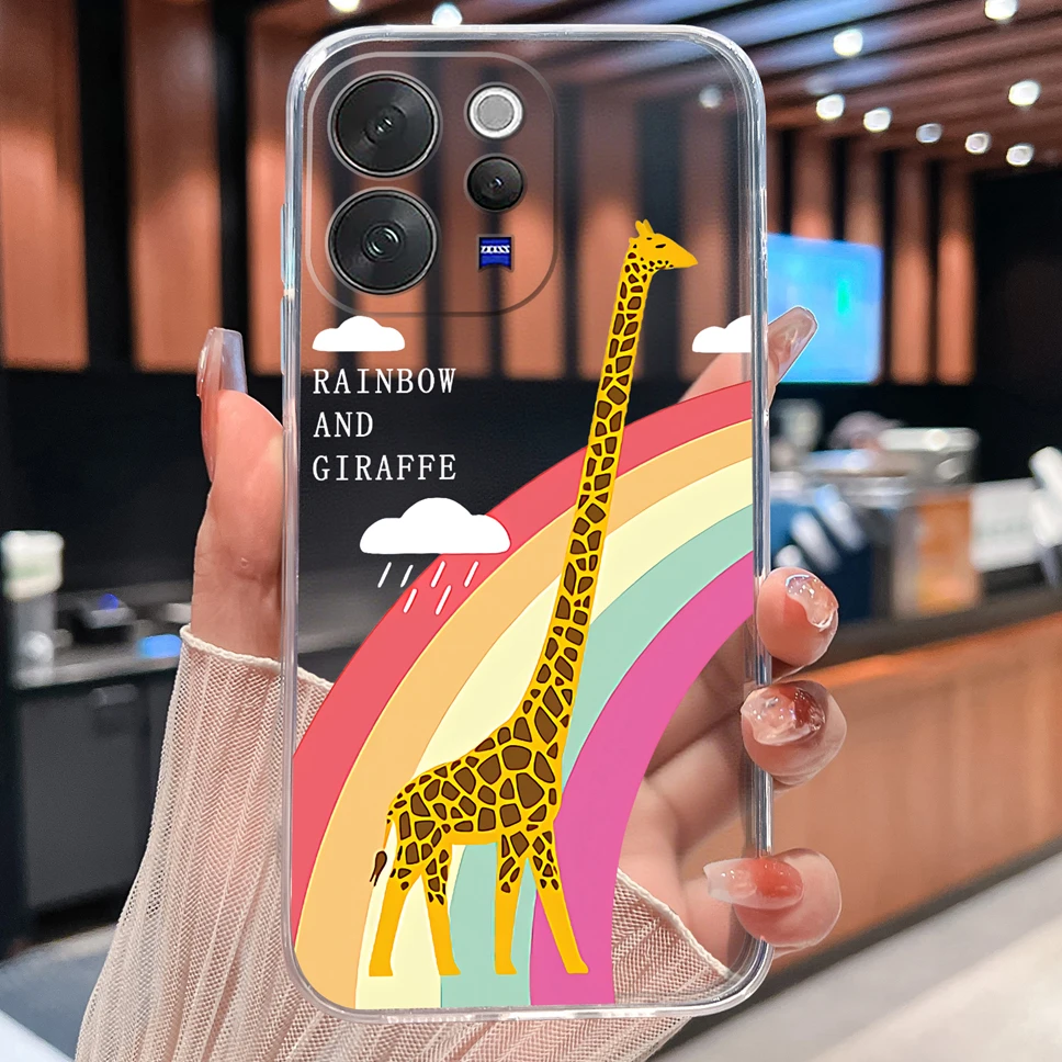 Daisy Floral Clear Shockproof TPU Silicone Phone Case