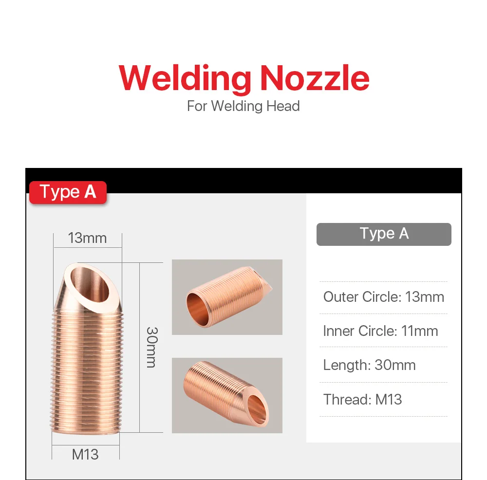 1/10PCS Schweißen Düse Typ A-K Gewinde M8 M10 M11 M13 mit Draht-feed Für WSX ND18 QILIN Schweißen Kopf – Detail 1