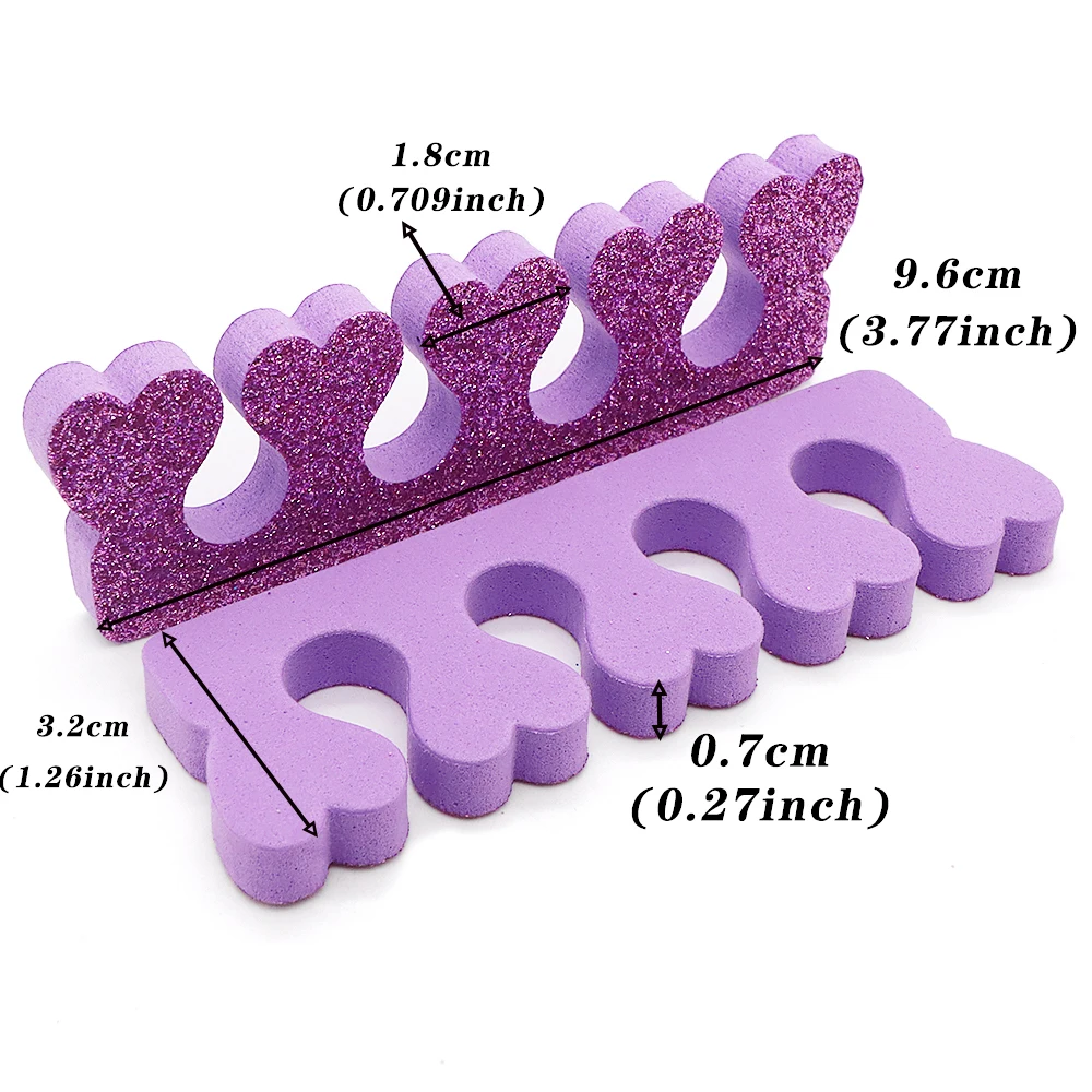 25Pcs/Bag Toe Separators For Pedicure Sponge Toe Separator For Nail Polishing Party Nail Art Painting Toenails Manicure Tool Kit