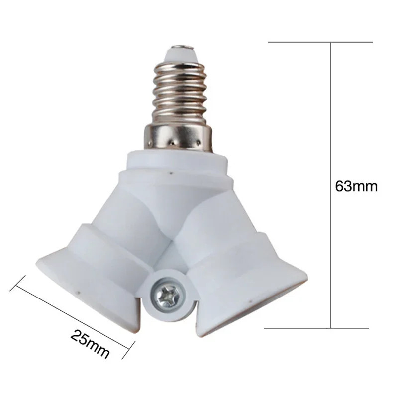 2in1 Adjustable E14 Base Light Lamp Bulb Adapter Holder Socket Splitter Lamp Socket Converter Lighting Parts Accessories lamp holder lamp bulb holder socket converter lamp base lamp socket adapter