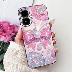 Cute Cat Love Heart Soft Black Silicone Protective Phone Case for Infinix Smart 10 (TPU - 965)