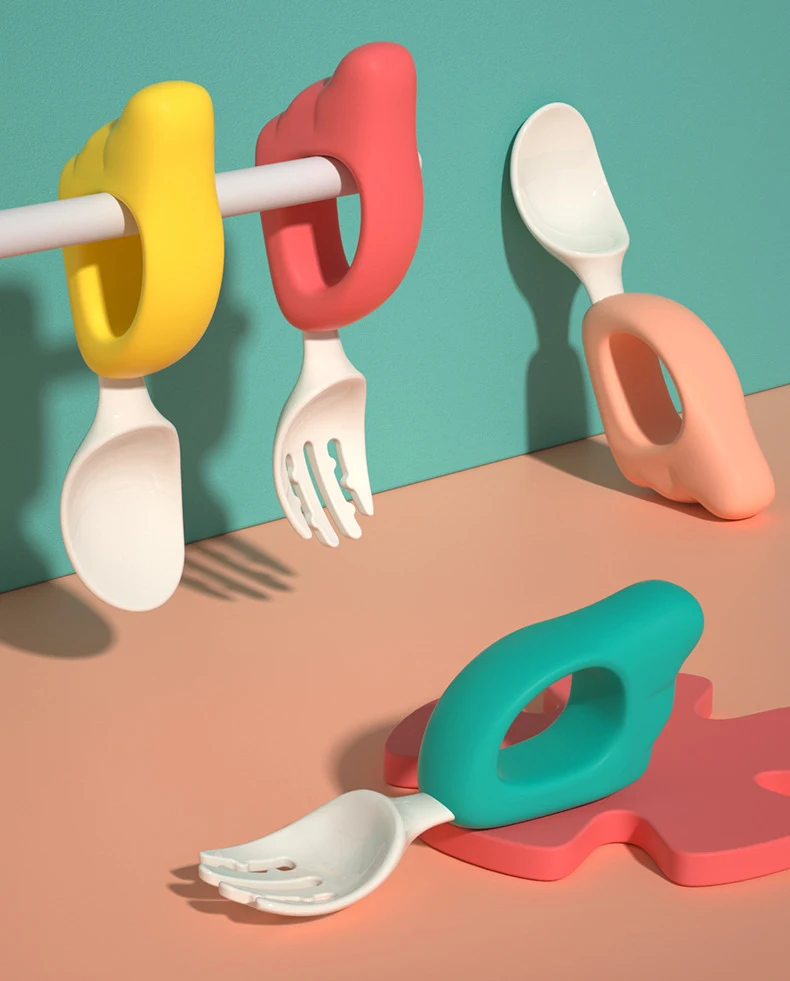 Baby Spoon Fork Learn To Eat Training 1-2 Years Old To Eat Baby Child Chopsticks Set Complementary Food Fork Plastic Tableware 7 Baby Spoon Fork Learn To Eat Training 1-2 Years Old To Eat Baby Child Chopsticks Set Complementary Food Fork Plastic Tableware