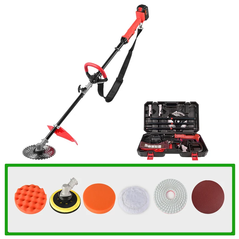 

Mower Backpack Weeding Machine Multifunctional Floor Car Polishing Machine Home Mower Weeding Garden Tools