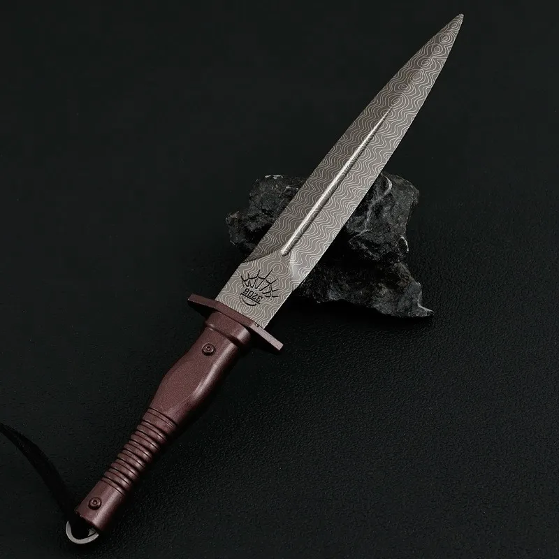 21cm All-metal Assault Knife Keychain Arena Breakout Game