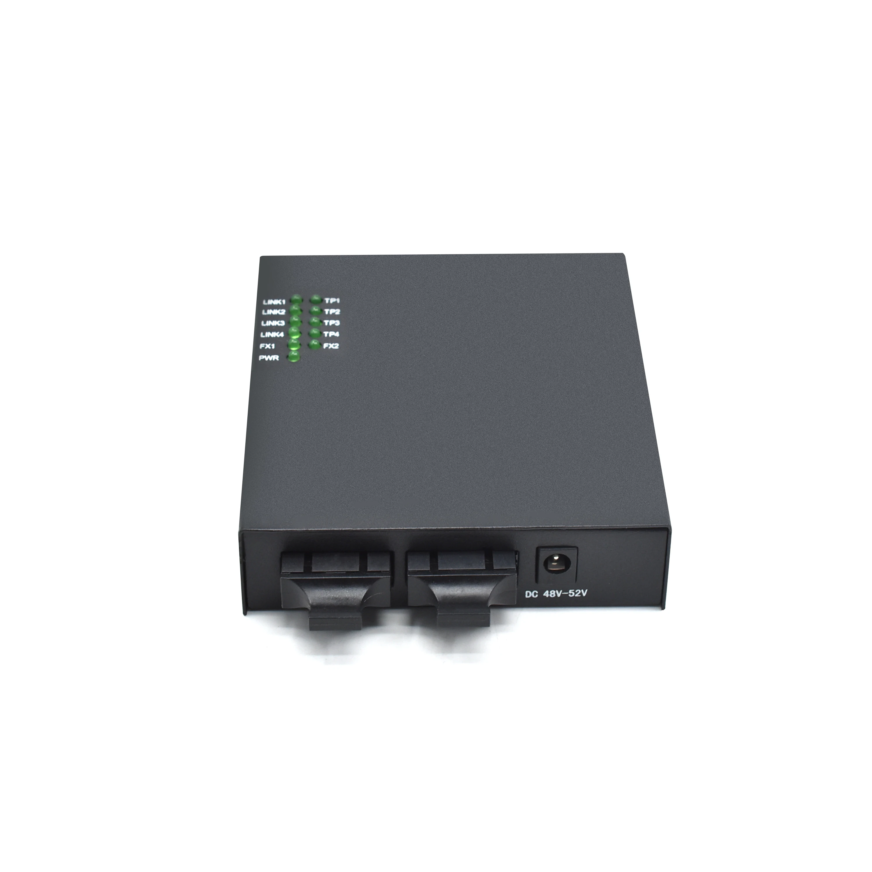 10/100mbps IEEE802.3af/at poe switches with fiber port 2 fiber 4 port poe rj45 up to 25.4w power rate poe switch