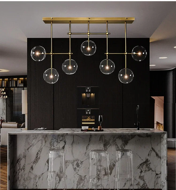 Lustre design nordique noir or