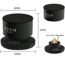 4pcs/8pcs XSSH YIVO Audiophile Shock Spikes Spring Damping Pad HIFI Speaker Spike Audio CD Amplifier ALUMINIUM ISOLATION FEET