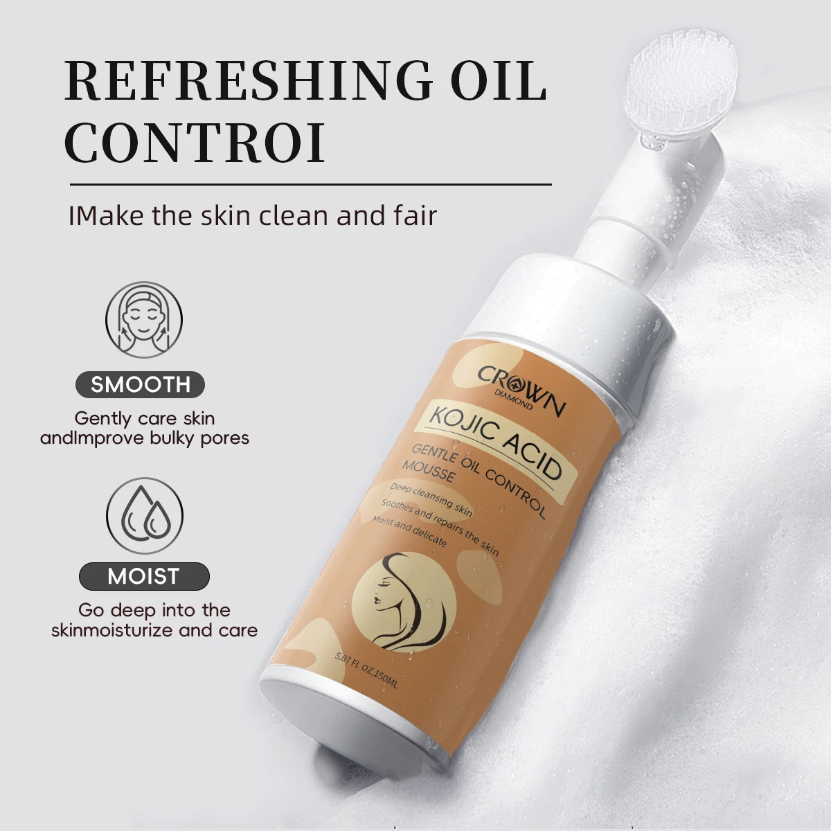 Kojic Acid Whitening Facial Cleanser 100g Moisturizing Oil Control Face Wash for All Skin Types Unisex Adult Use Quick Whitening 4