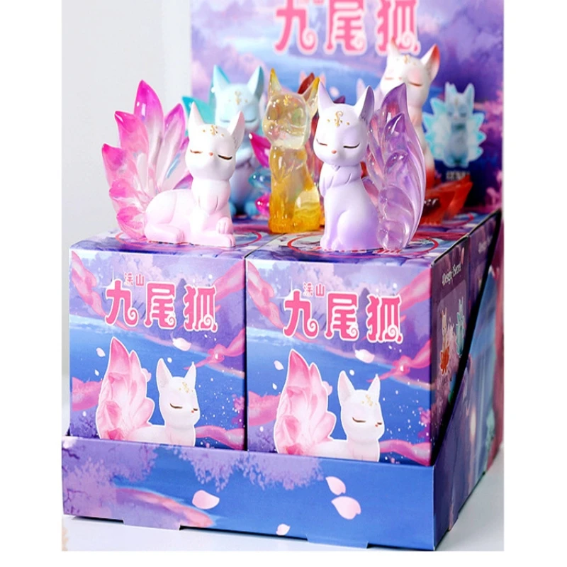 Nine Tailed Fox Series Blind Box Anime Figure Kawaii Desktop