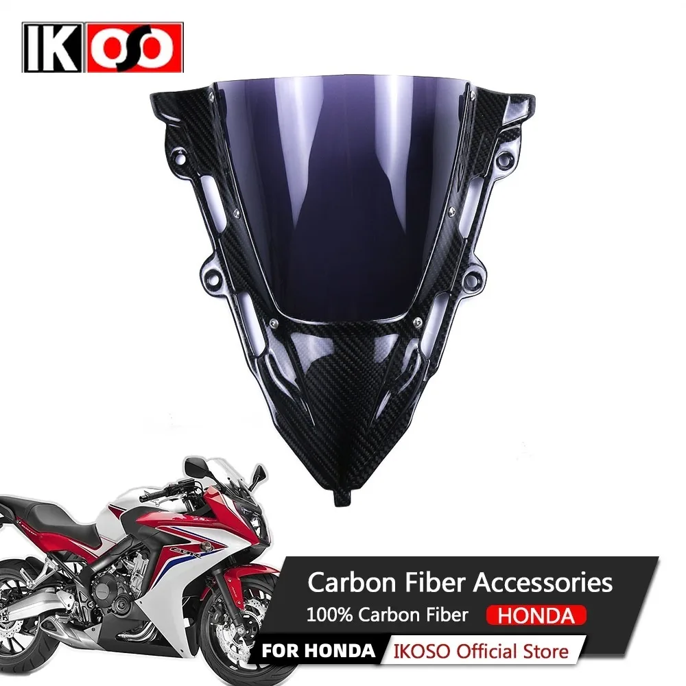 

Motorcycle Accessories for Honda CB650R CBR650R 2019+ Pure 3K Carbon Fiber Windshield Motorcycle Modification Parts Fairing Kit