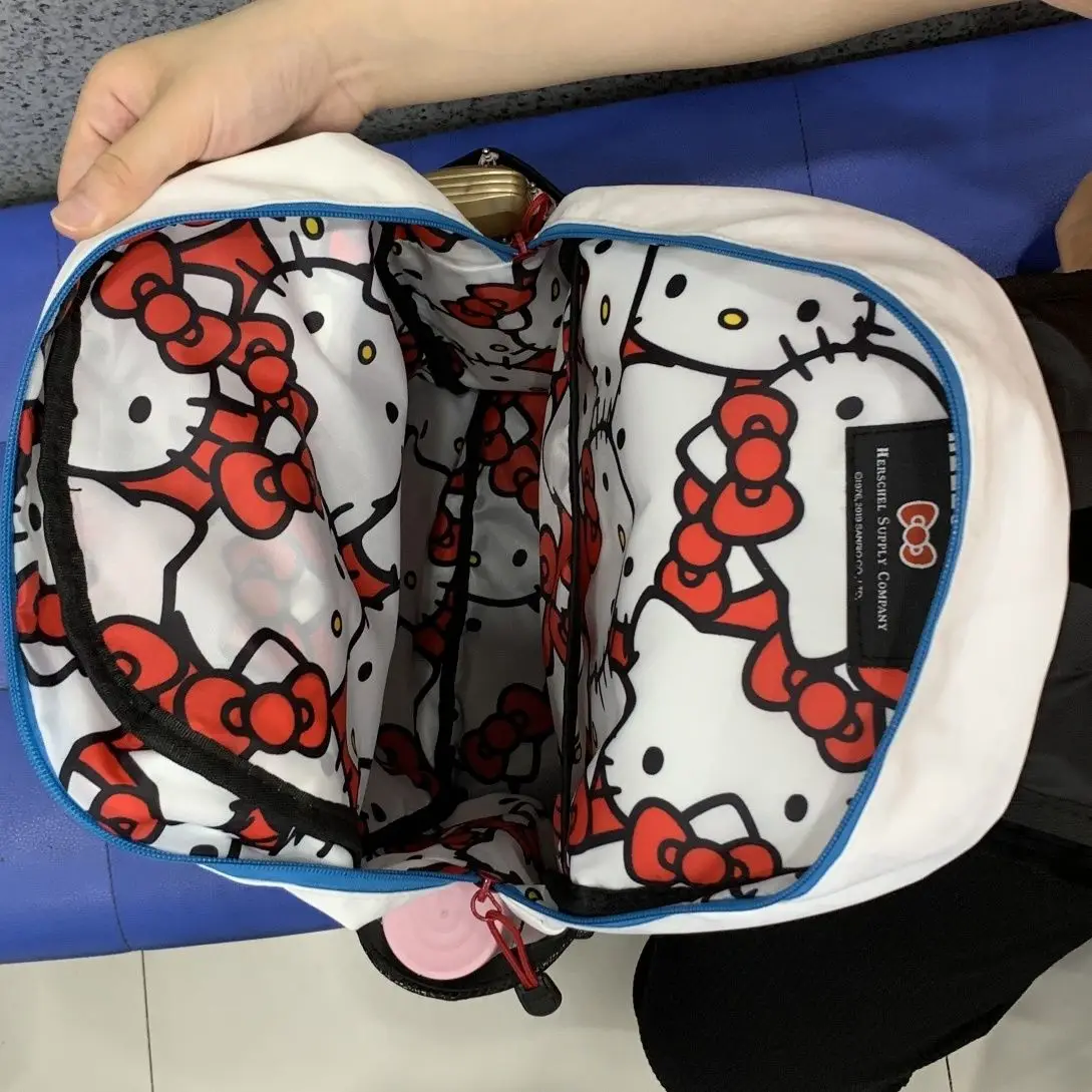 Hello kitty Sanrio Accessories Backpack School Bag For Teenagers Travedl Backpacks Rucksack Anime Mochila Bags For Girl Women periodic table elements canvas backpacks college school students bookbag fits 15 inch laptop science chemistry chemical bags