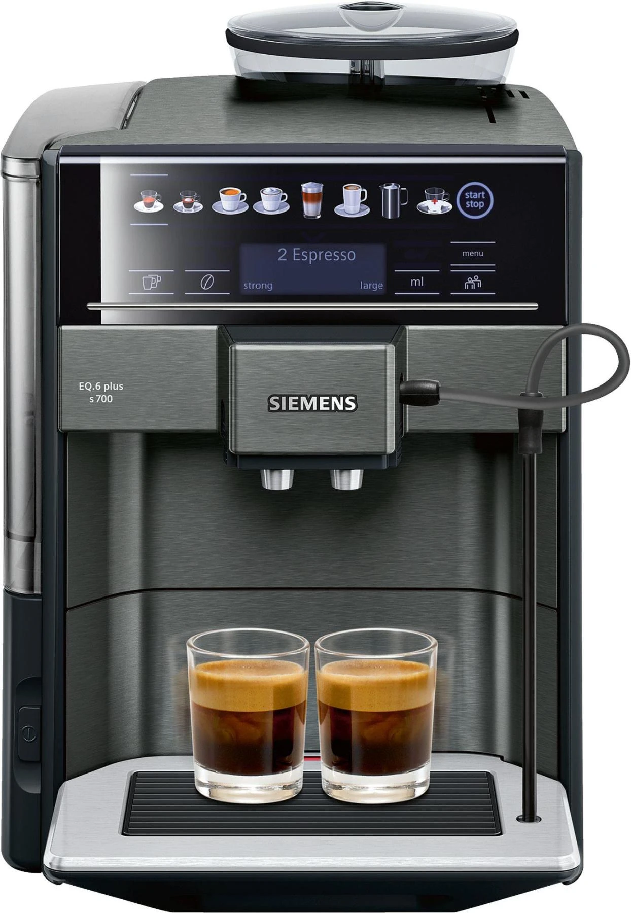 artikel Catastrofe Zichzelf Siemens EQ.6 plus TE657319RW coffee maker (independent, espresso machine,  1,7 L, integrated grinder, 1500 W, black, Gr| | - AliExpress