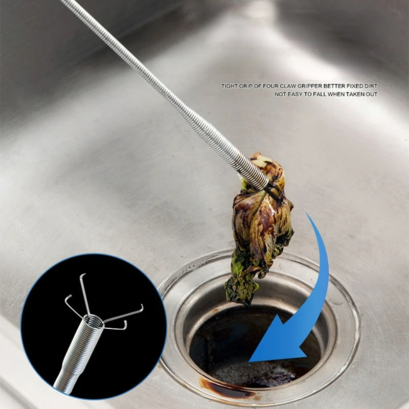 Kitchen Sink Cleaning Pipe Plunger Sinks Sewer Toilet Unclogging With Grab Handle Factory Supply Four-jaw Pickup Unblocker