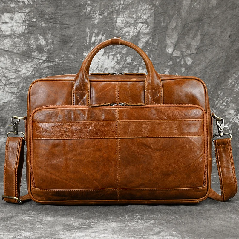 Laptop Bag 17 - Premium Leather (No. 1)