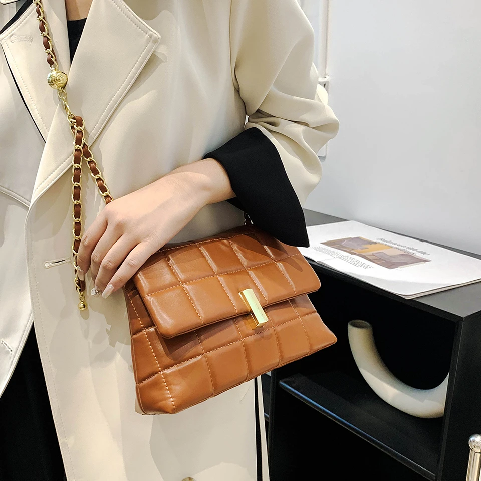 

New Arrival Fashion Women's Small Crossbody Bag PU Leather Messenger Bag Zipper Handbag Purse