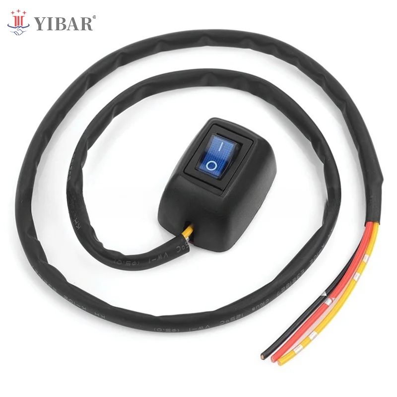 Auto Pulsante Interruttore Bianco Luce LED Blocco Su / Off Universale DC12V - Foto 11