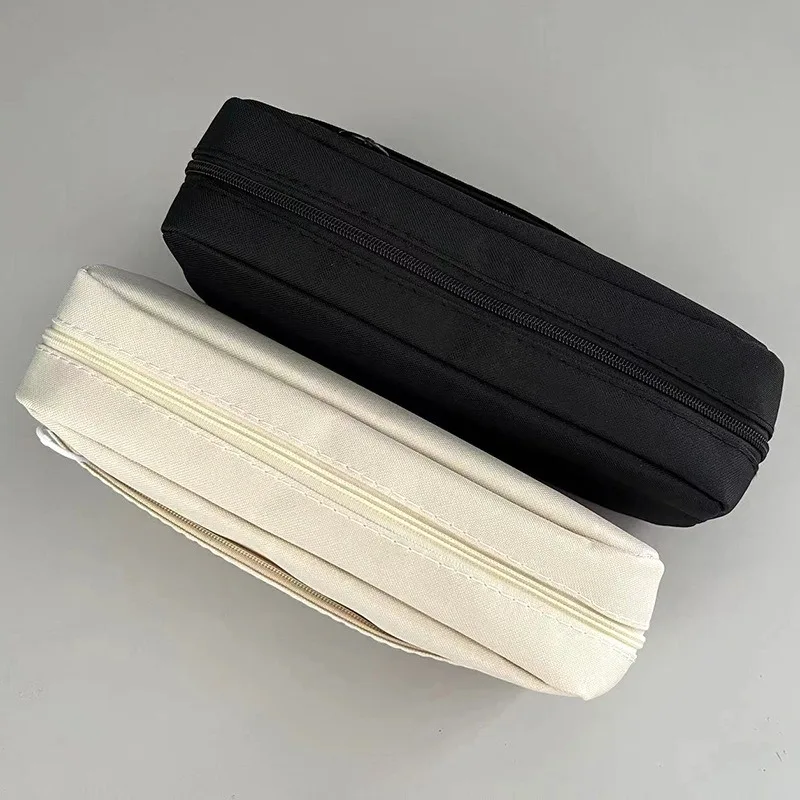 Pencil Bag Zipper Pencilcase Large Capacity Pencil Pouch School Supply Case Stationery Office Study Portable Storage Bag