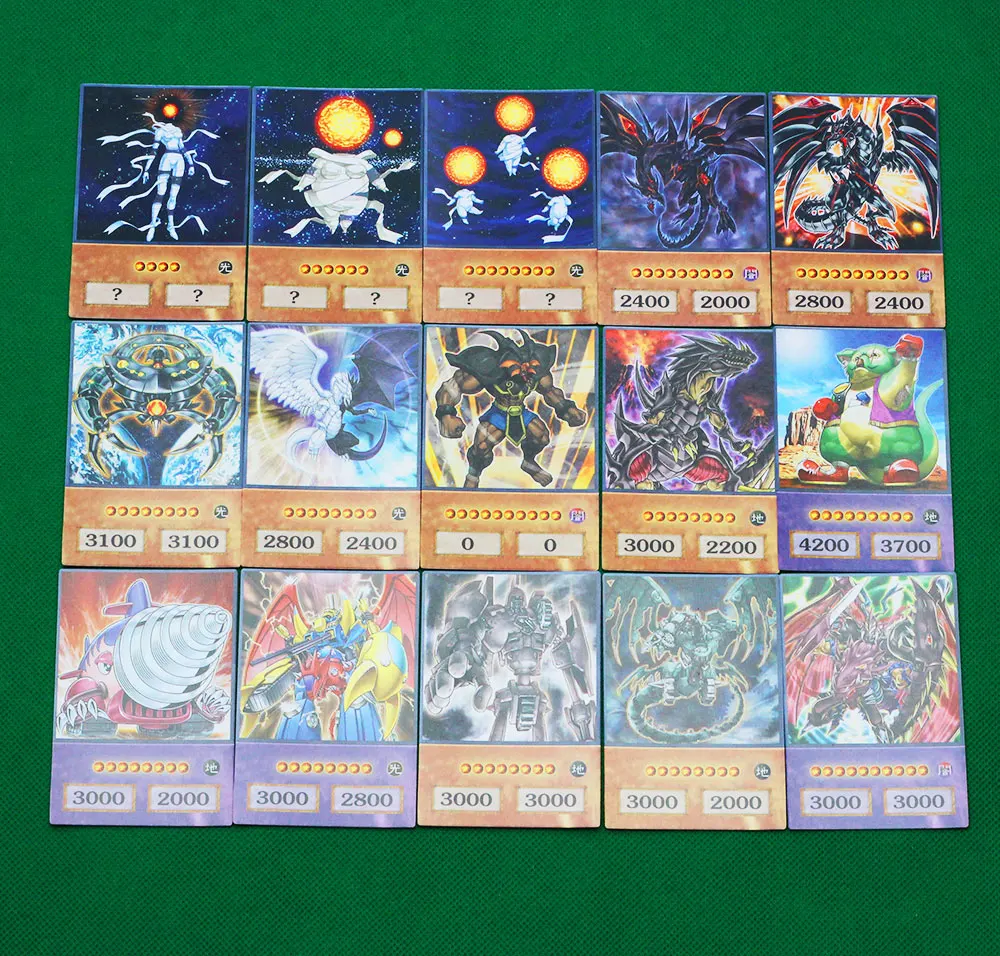 100 pièces UN Jeu De Cartes Yu Gi Oh, Yeux Bleus, Magicien Sombre, Obélisk, Slifer Ra Yugioh